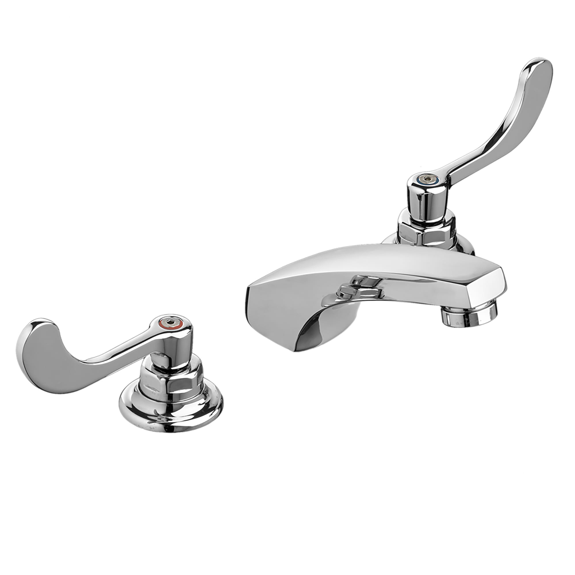 Monterrey® 8-Inch Widespread Cast Faucet With Wrist Blade Handles 0.5 gpm/1.9 Lpm With Flexible Underbody